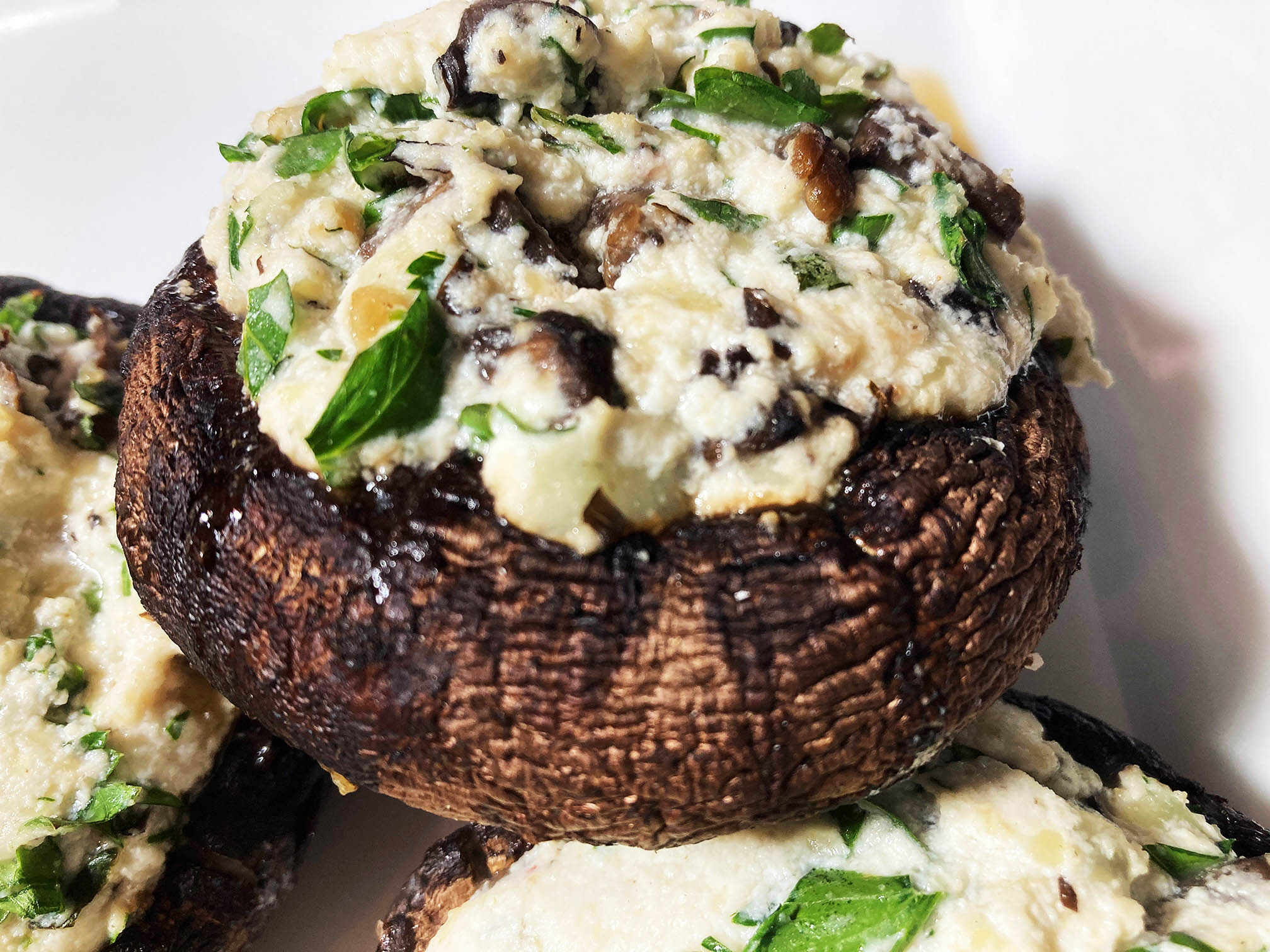 Read more about the article Roasted Portobello Mushroom Recipe, Stuffed with Fresh Herbs & Cheeses