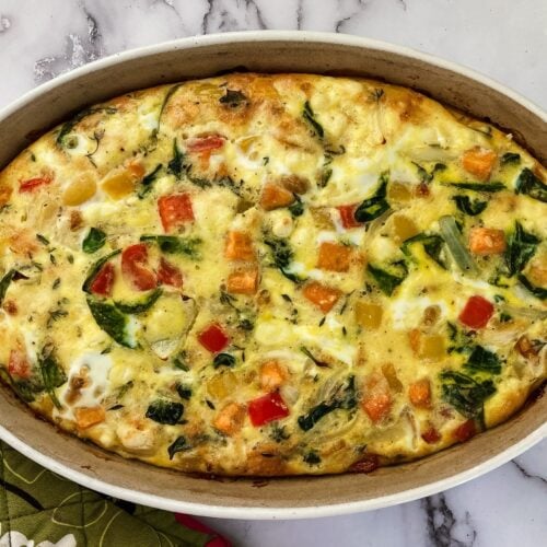 baked vegetable frittata