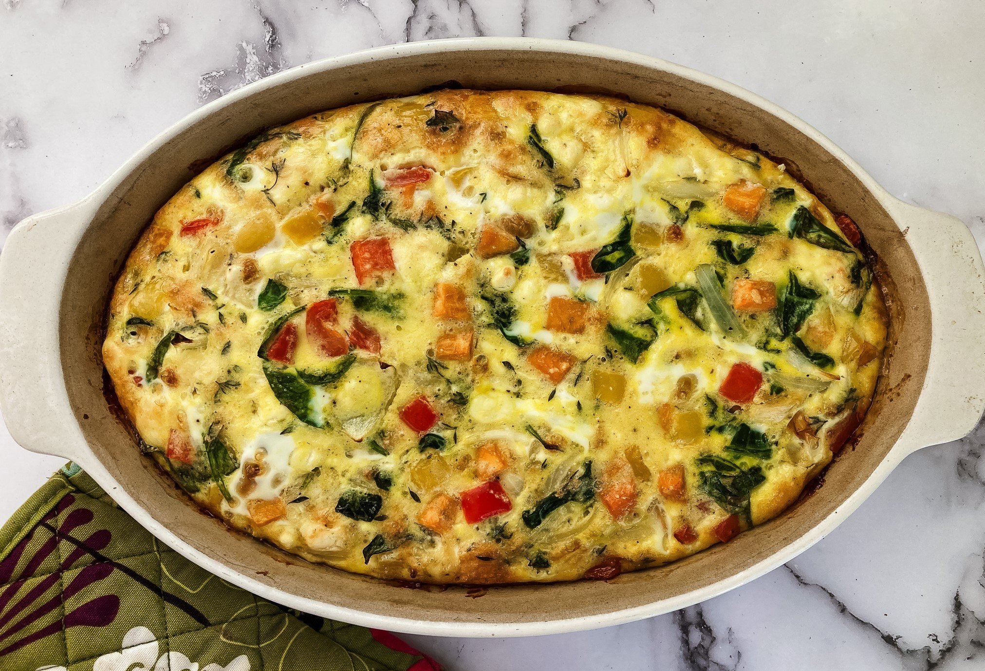 baked vegetable frittata