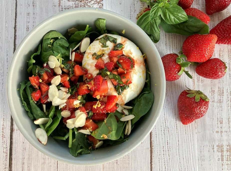 recipe for strawberry spinach salad