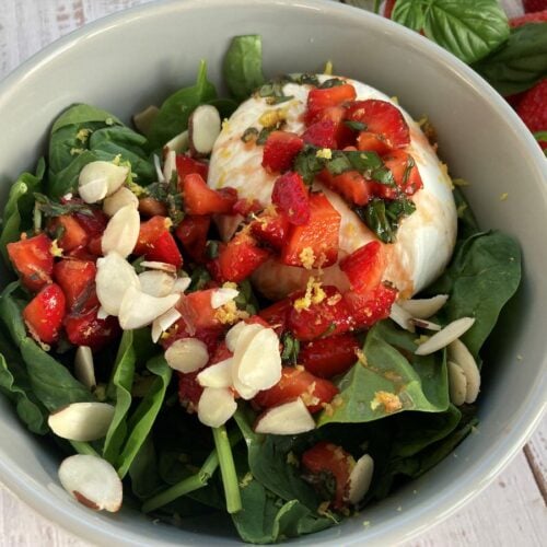 recipe for strawberry spinach salad