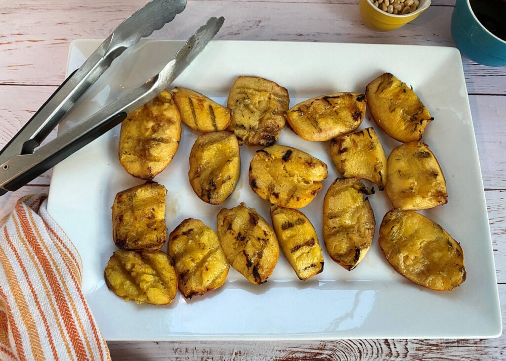 grilled peaches